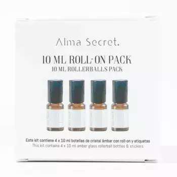 4 бутылки эфирных масел 10 Ml Roll-On Pack Alma Secret, 10 ml
