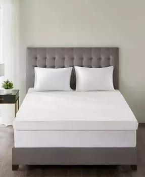 4-дюймовый наматрасник из пены с эффектом памяти 3M, California King Sleep Philosophy, белый