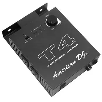 4-канальный контроллер освещения Chase/Chaser American DJ T4 American DJ T4 4-Channel Chase/Chaser Light Controller