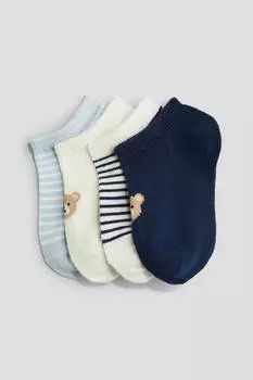 4 пары коротких носков H&M, мультиколор