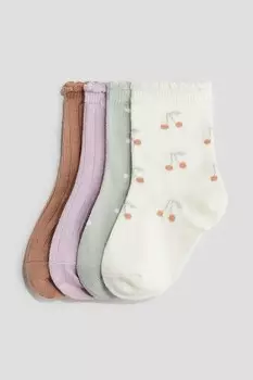 4 пары носков H&M, мультиколор