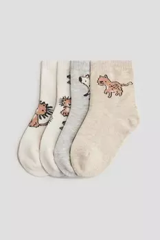 4 пары носков H&M, мультиколор