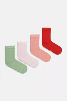 4 пары носков United Colors of Benetton, розовый