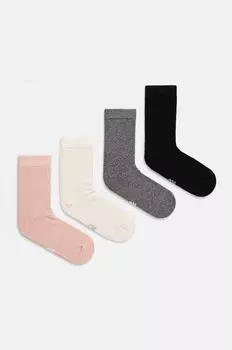 4 пары носков United Colors of Benetton, розовый