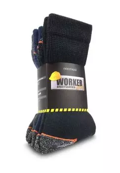4 пары рабочих носков WORKER Strong normani, цвет Schwarz Marine Dunkelgrau