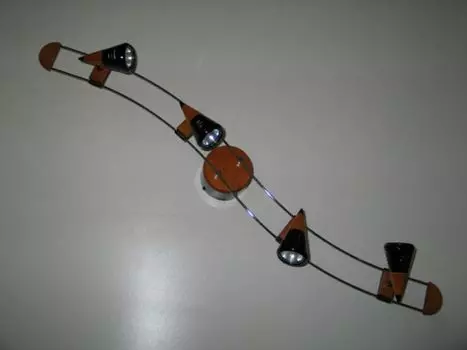 4-пламенный черный потолочный арочный светильник из ольхи - точечный потолочный светильник Dapo Leuchten