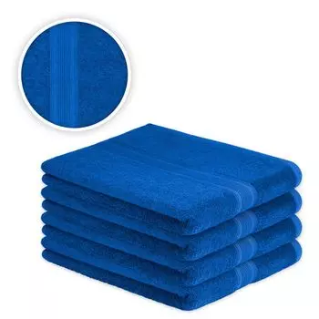 4 полотенца для сауны 500 г/м, 80 х 200 см, красные Sdseetraum, синий