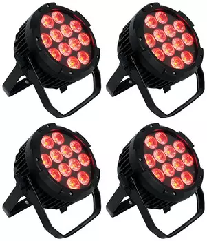 (4) Rockville WET PAR PRO Внутреннее/наружное освещение Par для мытья посуды для сцены ресторана (4) WET PAR PRO