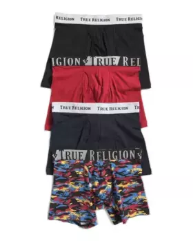 4 шт. эластичные боксеры True Religion, красный