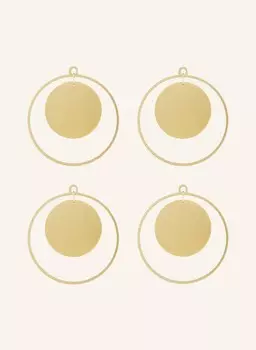 4 шт - Декоративный кулон Blomus KITAI, 8x8,5 см, золотой