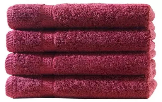 4 шт Frottier Набор полотенец Hometex Premium Textiles, 50x1x100 см, красный