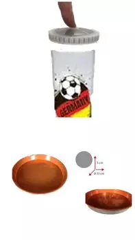 4 шт. Набор пивных стаканов - пшеничные стаканы - пшеничные стаканы - стаканы - пшеничные пивные стаканы размер 400 мл пшеница 4 защитные крышки от насекомых + поднос 33 см WAK INNOVATION