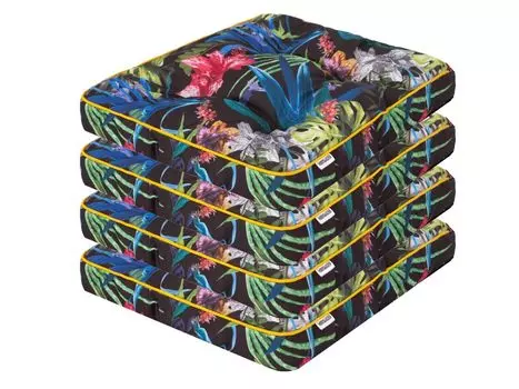 4 спортивных полотенца fleuresse 40x80 см, высокотехнологичные дорожные полотенца 3450-2, синие Stanisaw Jurga, мультиколор