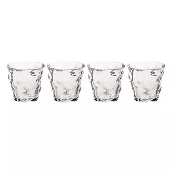 4 стакана для воды Morleos пластиковые небьющиеся небьющиеся стаканы для питья стаканы для сока стаканы неразрушимые до 2000 полосканий походы кемпинг клуб бар бассейн поликарбонатные стаканы 270 мл