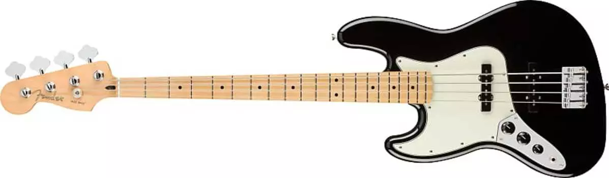 4-струнная электрическая джазовая бас-гитара Fender Player Series, левосторонняя, черного цвета PLAYERJAZZBASSLHMNBLK