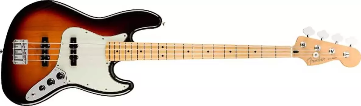 4-струнная электрическая джазовая бас-гитара Fender Player Series в 3 цветах Sunburst -MIM PLAYERJAZZBASSMN3TS