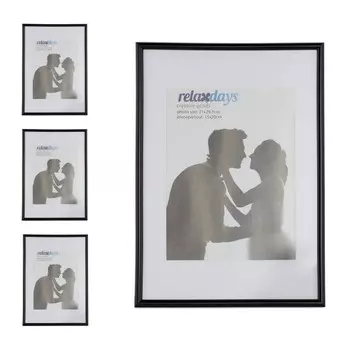 4 x Рамка для фотографий Relaxdays A4 schwarz, черный