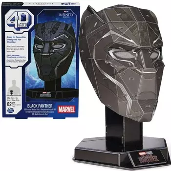 4D-пазл. Создайте 3D-фигурку модели Черной Пантеры, которую нужно собрать. Marvel