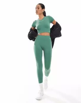 4th & Reckless бесшовные облегающие леггинсы с высокой талией, комплект зеленого цвета