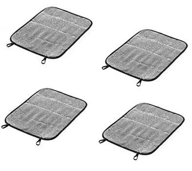 4x фетровые подушки для сидения с мягкой подушкой - подушка для сиденья подушка для стула подушка для стула подушки для сиденья подушки из фетра - уютные садовые подушки и подушки для пивной скамейки светло-серые - квадратные 35x35см HAC24, серы...