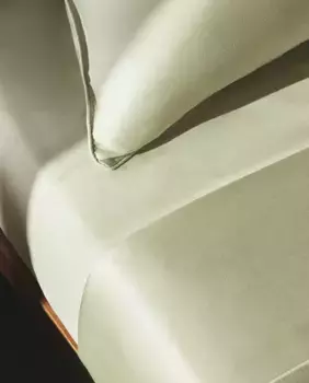 (500 нитей) простынь на подгонке из сатина Zara Home, экрю