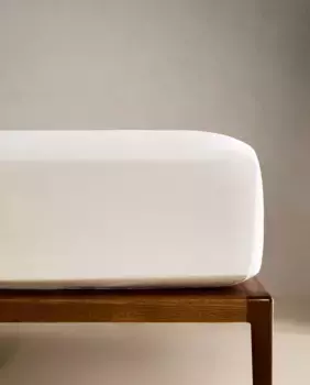 (500 нитей) простынь на подгонке из сатина Zara Home, бежевый