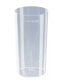 500x стакан для лонг-дринков, PS, литье под давлением, прозрачный, 200мл Plastikbecher