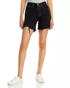 501 Джинсовые шорты средней длины в цвете Lunar Black Levi's, черный
