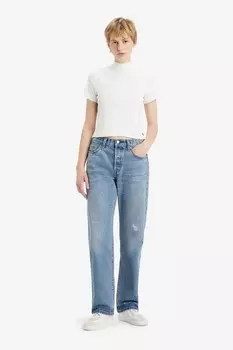 501 Джинсы 90 х годов из 100% хлопка Levi'S, голубой