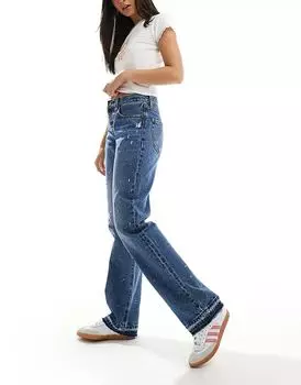 501 джинсы 90-х годов в средне-синем цвете Levi's