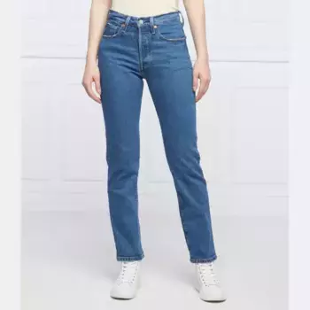 501 джинсы прямого кроя высокая талия Levi'S, синий