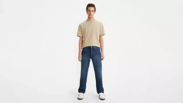501 мужские джинсы оригинального кроя Levi's, цвет 10 Feet Overhead - Dark Wash - Non-Stretch