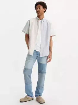 501 мужские джинсы оригинального кроя в стиле пэчворк Levi's, цвет Medium Wash
