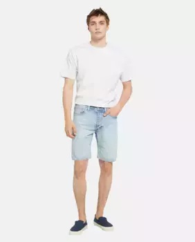 501 Оригинальные мужские хлопковые джинсовые шорты-бермуды Levi's, голубой