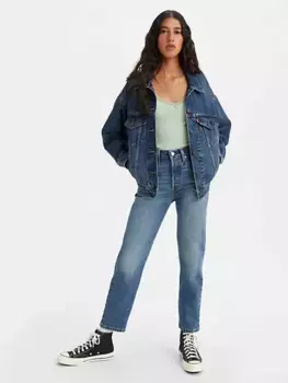 501 оригинальные укороченные женские джинсы Levi's, цвет Stand Off - Dark Wash