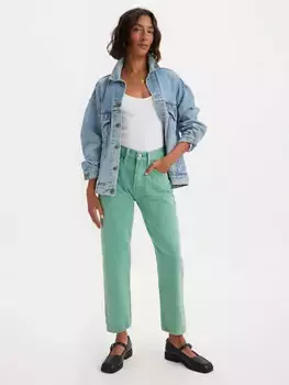 501 оригинальные укороченные женские джинсы Levi's, цвет Dusty Beryl Green