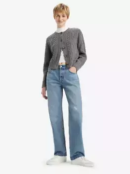 501 женские джинсы 90-х годов Levi's, цвет Clear Advantage - Medium Wash