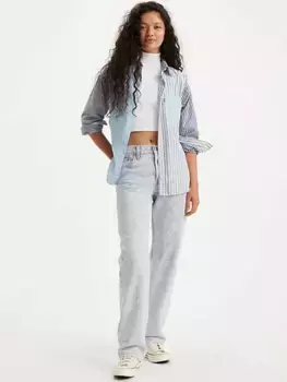 501 женские джинсы 90-х годов Levi's, цвет Mini Rail Stripe - Medium Wash