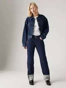501 женские джинсы с кромкой в стиле 90-х годов с манжетами Levi's, цвет Rinsey Rinse - Dark Wash