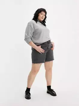 501 женские шорты 90-х (большие размеры) Levi's, черный