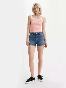 501 женские шорты оригинального кроя с высокой посадкой Levi's, цвет Midnight - Dark Wash