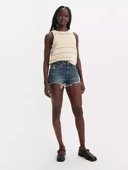 501 женские шорты оригинального кроя с высокой посадкой Levi's, цвет New Look - Dark Wash