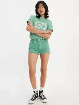 501 женские шорты оригинального кроя с высокой посадкой Levi's, цвет Dusty Beryl Green