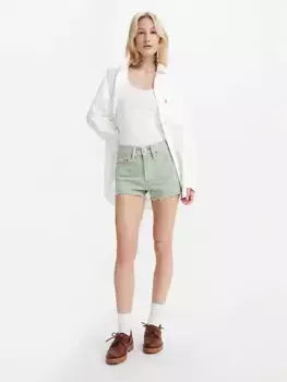 501 женские шорты оригинального кроя с высокой посадкой Levi's, зеленый