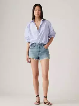 501 женские шорты оригинального кроя с высокой посадкой Levi's, цвет Vague Finish - Medium Wash