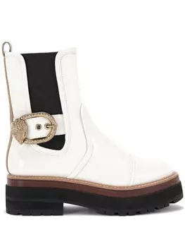 50-миллиметровые ботинки Mayfair chelsea Kurt Geiger London, белый