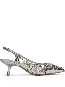 50мм Причудливые туфли Ash, серебряный