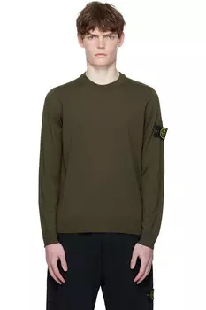 5100071 светлый свитер из чистой шерсти rws Stone Island, зеленый