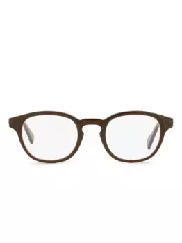 5108 очки в круглой оправе Zegna, коричневый