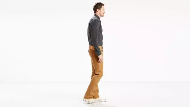 513 Узкие прямые мужские джинсы Levi's, цвет Caraway - Brown